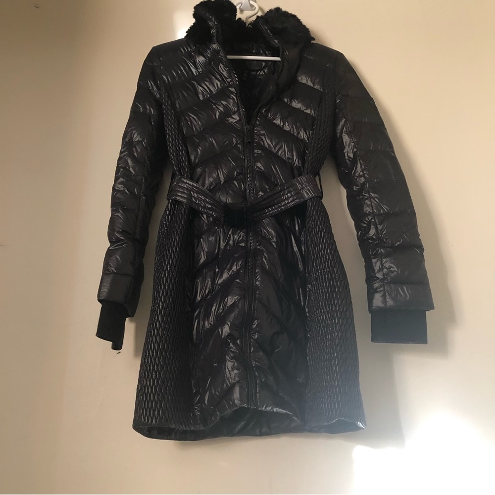 NEW BCBGMAXAZARIA Puffer Coat Black Size XXS